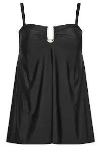Yours Tankini in Schwarz in A-Linie