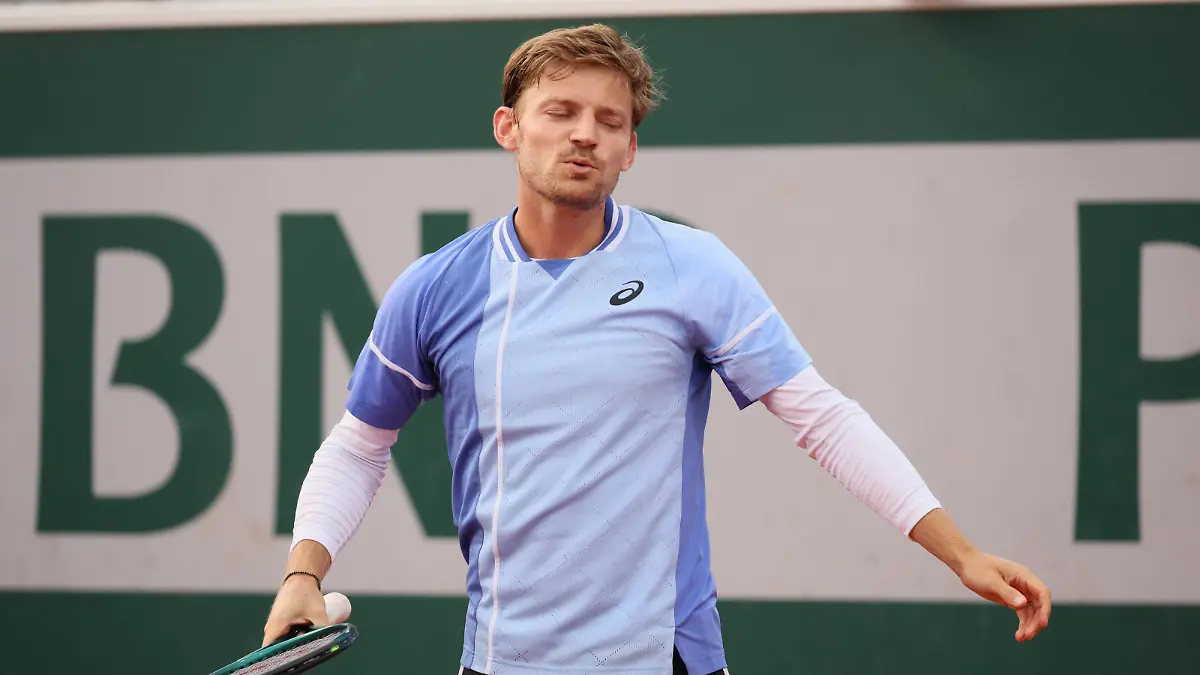 Belgian David Goffin pictured in action during a tennis match between Belgian Goffin and French Perricard, in the first round of the men s singles, at the Roland Garros French Open tennis tournament, in Paris, France, Tuesday 28 May 2024. This year s tournament takes place from 26 May to 09 June. BENOITxDOPPAGNE PUBLICATIONxNOTxINxBELxFRAxNED x93534443x