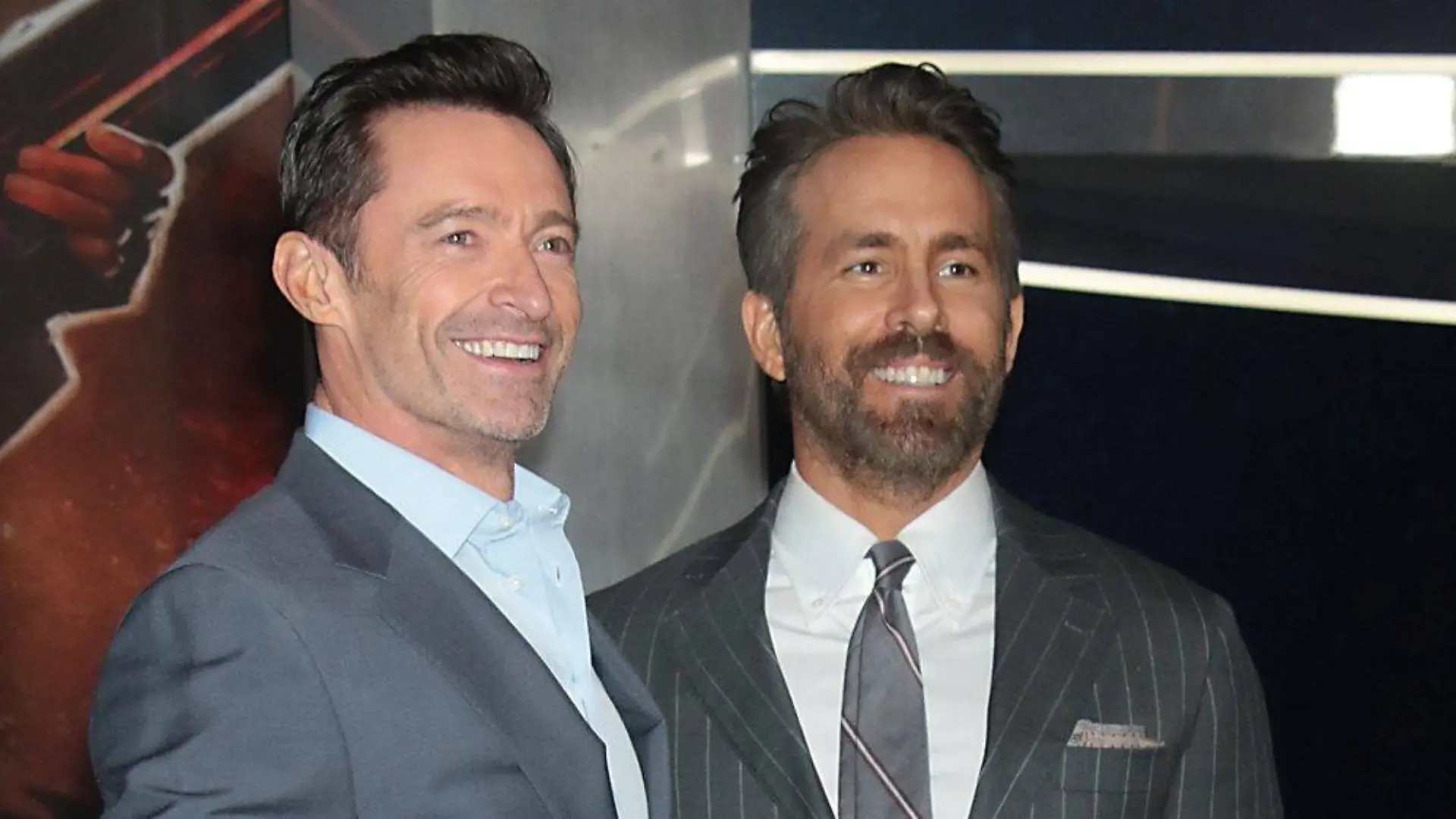 So nah stehen sich Ryan Reynolds und Hugh Jackman