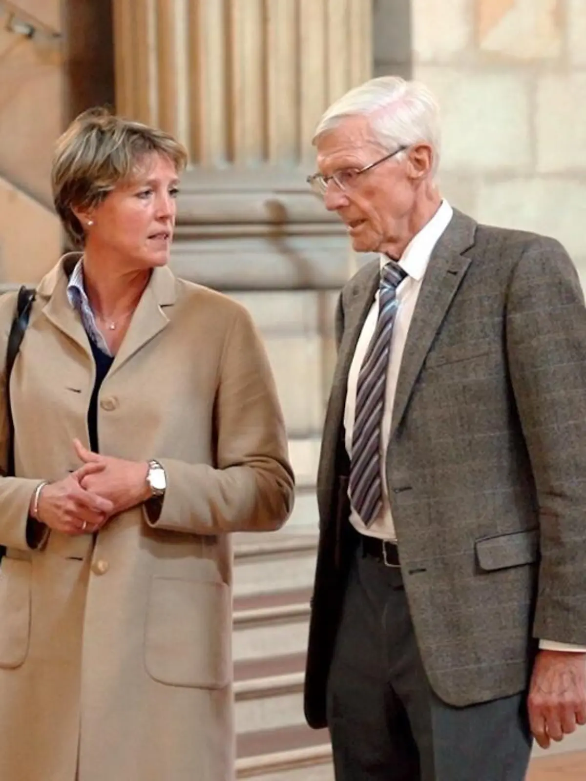 Sie kämpfen weiter! Eugen Block und seine Tochter Christina am 29. Mai 2024 vor dem Hamburger Oberlandesgericht.