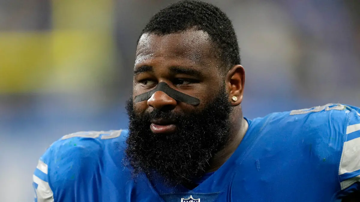 FILE- Then-Detroit Lions defensive end Isaiah Buggs (96) watches during an NFL football game against the Green Bay Packers in Detroit, Sunday, Nov. 6, 2022. Buggs, now with the Kansas City Chiefs, turned himself in to the Tuscaloosa County, Ala., Jail, Thursday, May 30, 2024, on misdemeanor animal cruelty charges. Buggs was later released on $600 bond for two counts of cruelty to dogs in the second degree.
(AP Photo/Paul Sancya, File)
