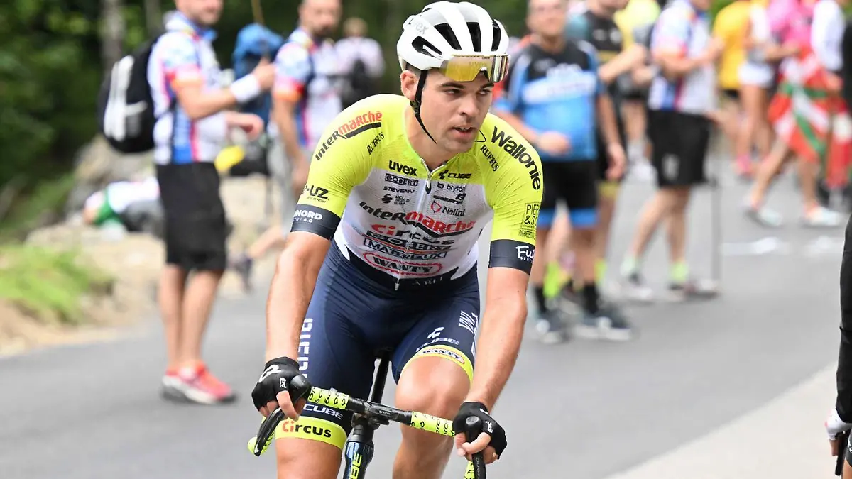 Der französische Radprofi Lilian Calmejane vom Team Intermarche-Circus-Wanty.