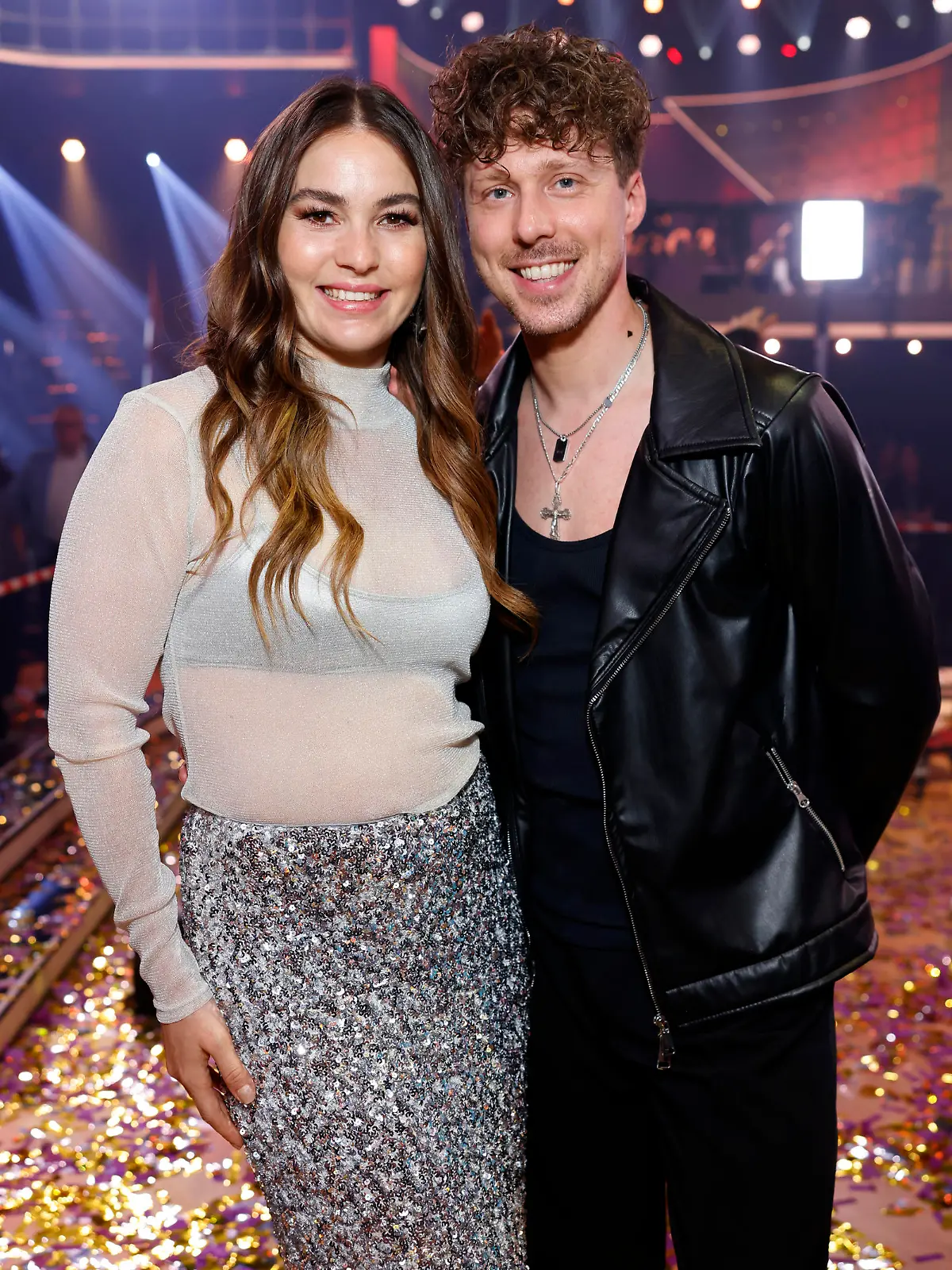 Tänzerin Renata Lusin und ihr Ehemann und Tänzer Valentin Lusin im Finale der 17. Staffel der RTL-Tanzshow Let's Dance im Coloneum. Köln, 24.05.2024