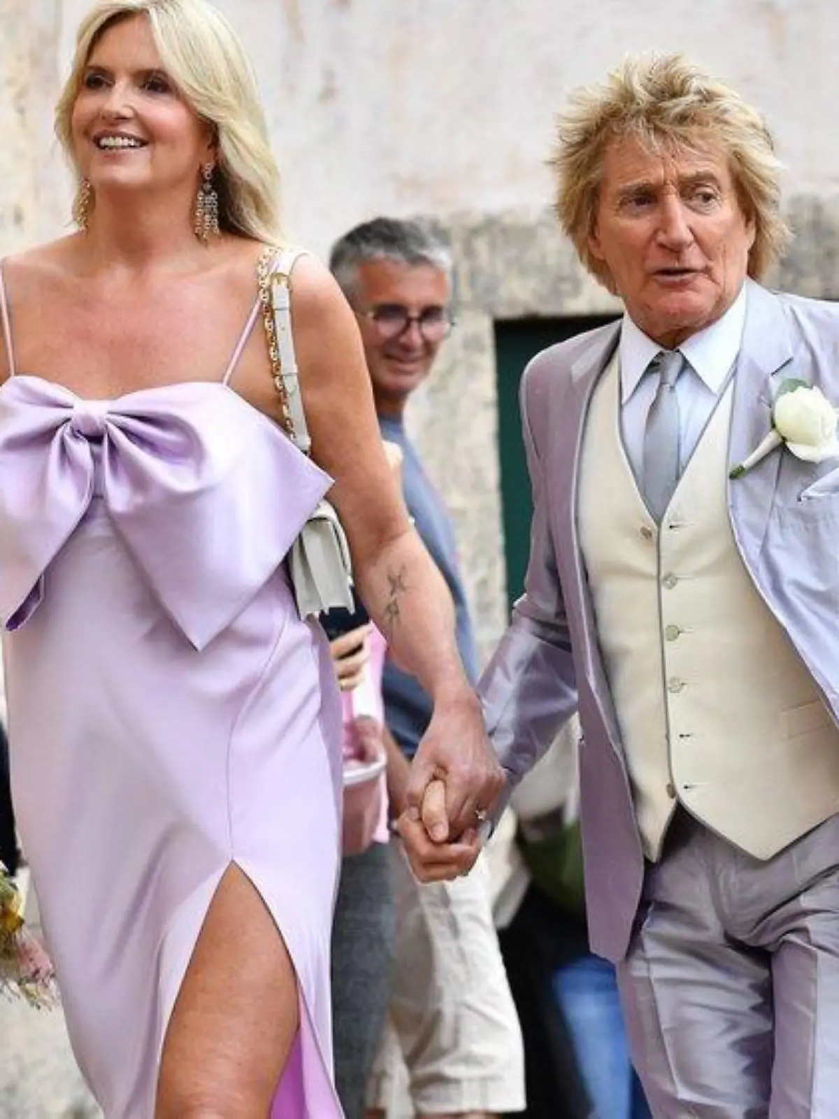 Rod Stewart: Mit Penny Lancaster bei Hochzeit seines Sohnes