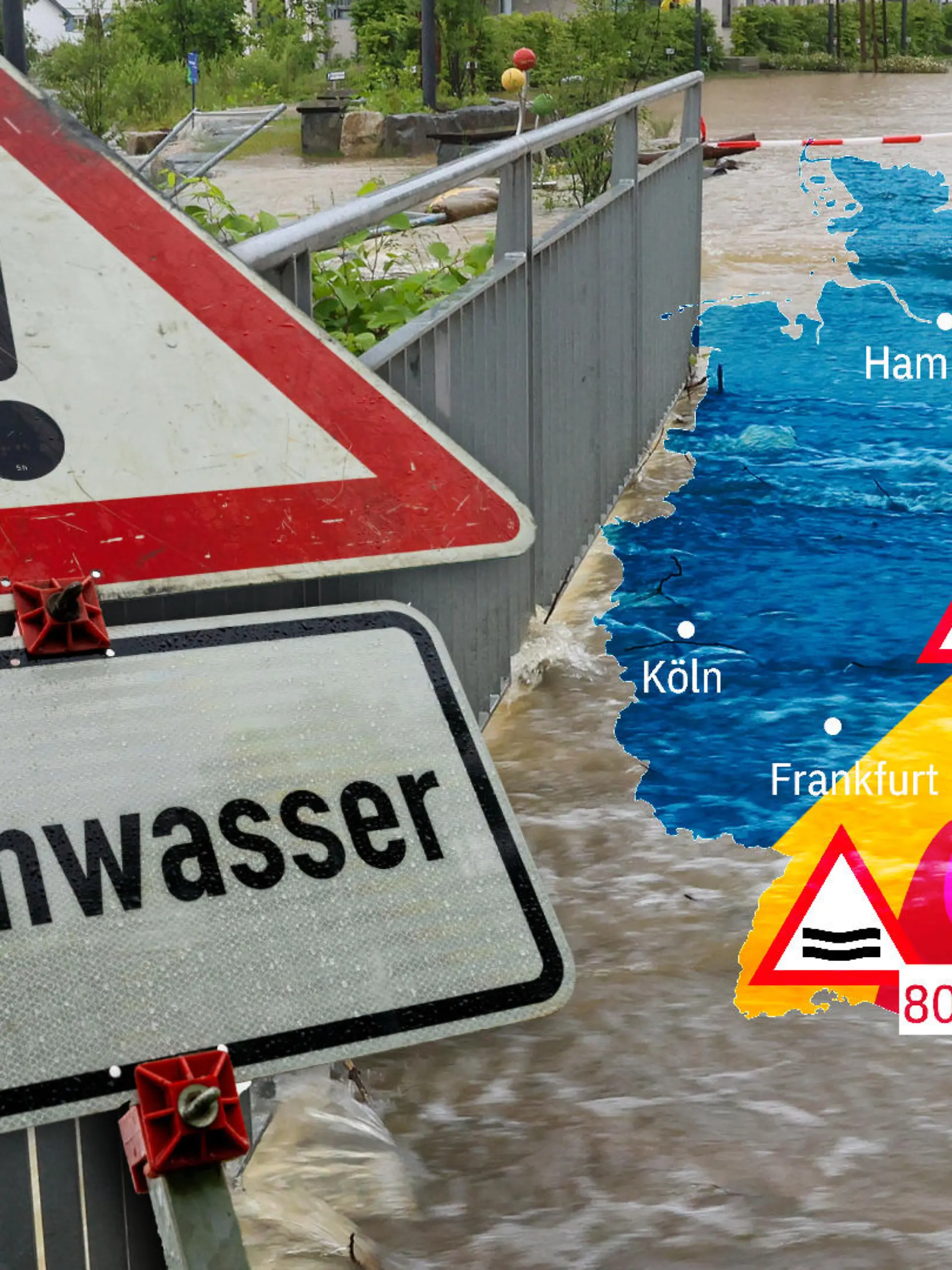 Warnkarte Hochwasser