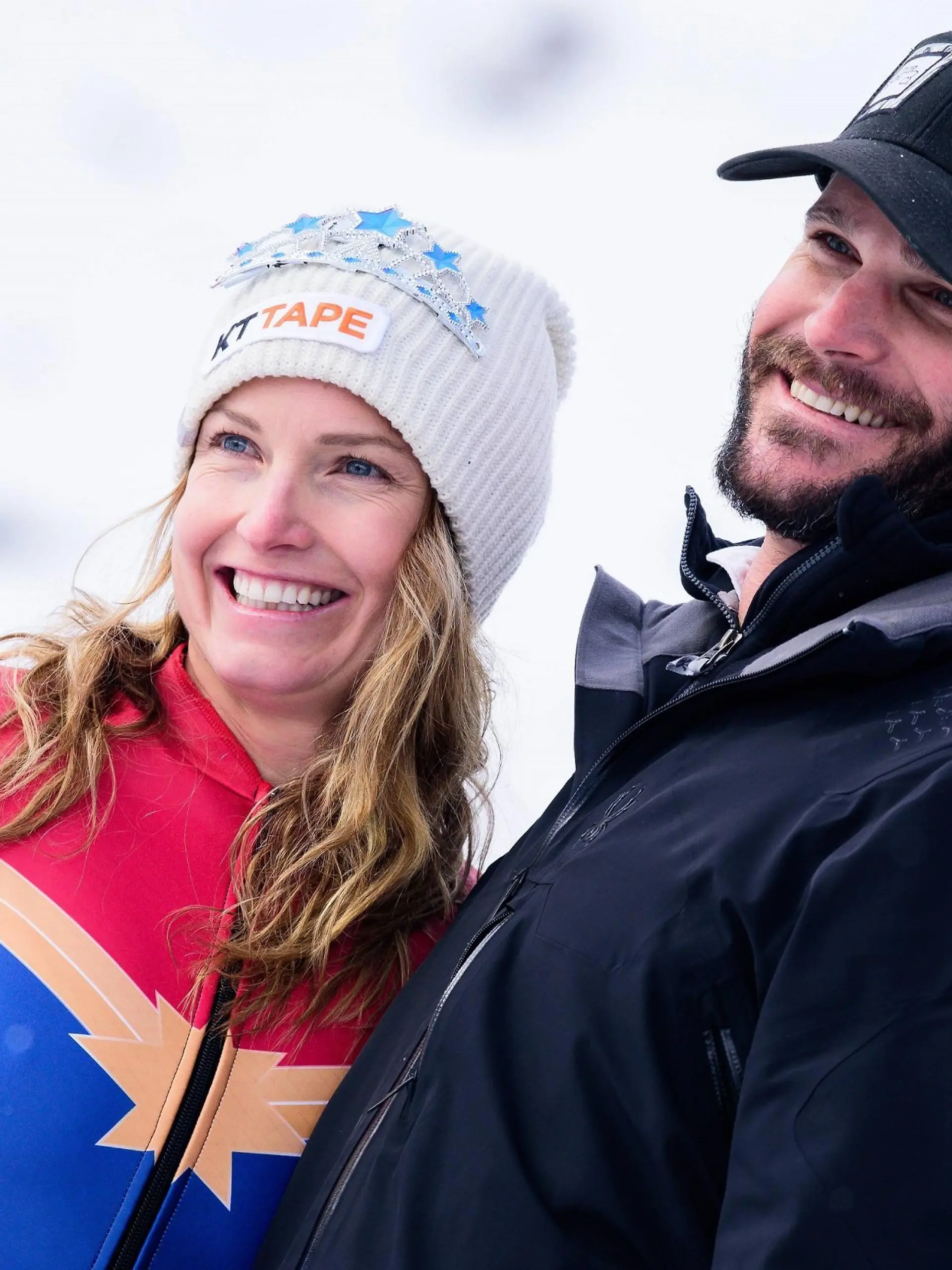 Italy: Sofia Goggia takes first win in Cortina Julia Mancuso of United States of America and her husband Dylan Fish at the Cortina d Ampezzo FIS World Cup where julia finished her professional skiing career in Cortina d Ampezzo, Italy on January 19, 2018. Cortina d Ampezzo Dolimites Italy Cortina d Ampezzo, Italy PUBLICATIONxINxGERxSUIxAUTxONLY RokxRakunx/xPacificxPress  