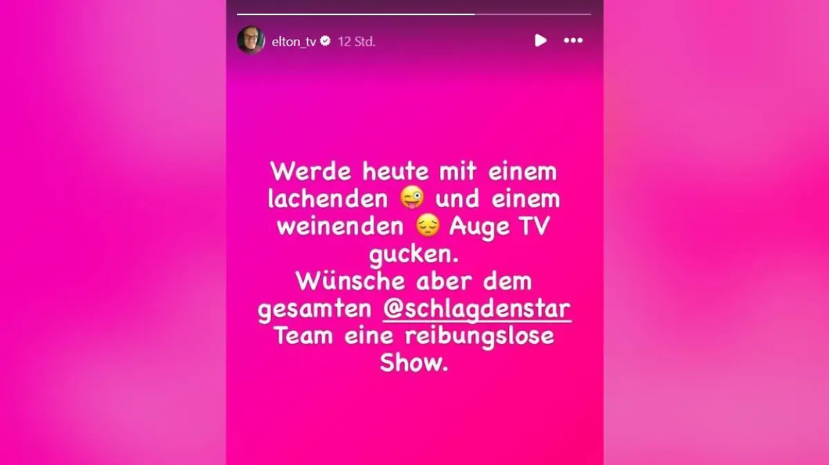 Das erste Mal wieder „Schlag den Star“ ohne ihn - Elton reagiert auf Instagram!