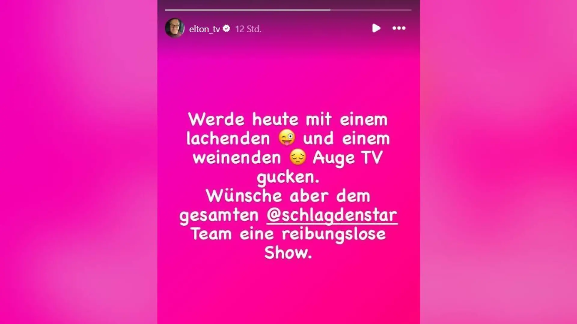 Das erste Mal wieder „Schlag den Star“ ohne ihn - Elton reagiert auf Instagram!