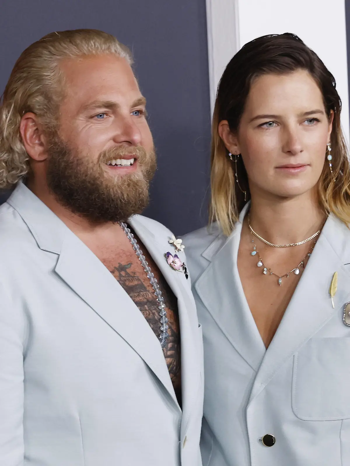  Jonah Hill and Sarah Brady arrive on the red carpet at the world premiere of Netflix s Don t Look Up on Sunday, December 05, 2021 in New York City. PUBLICATIONxINxGERxSUIxAUTxHUNxONLY NYP20211205162 JohnxAngelillo