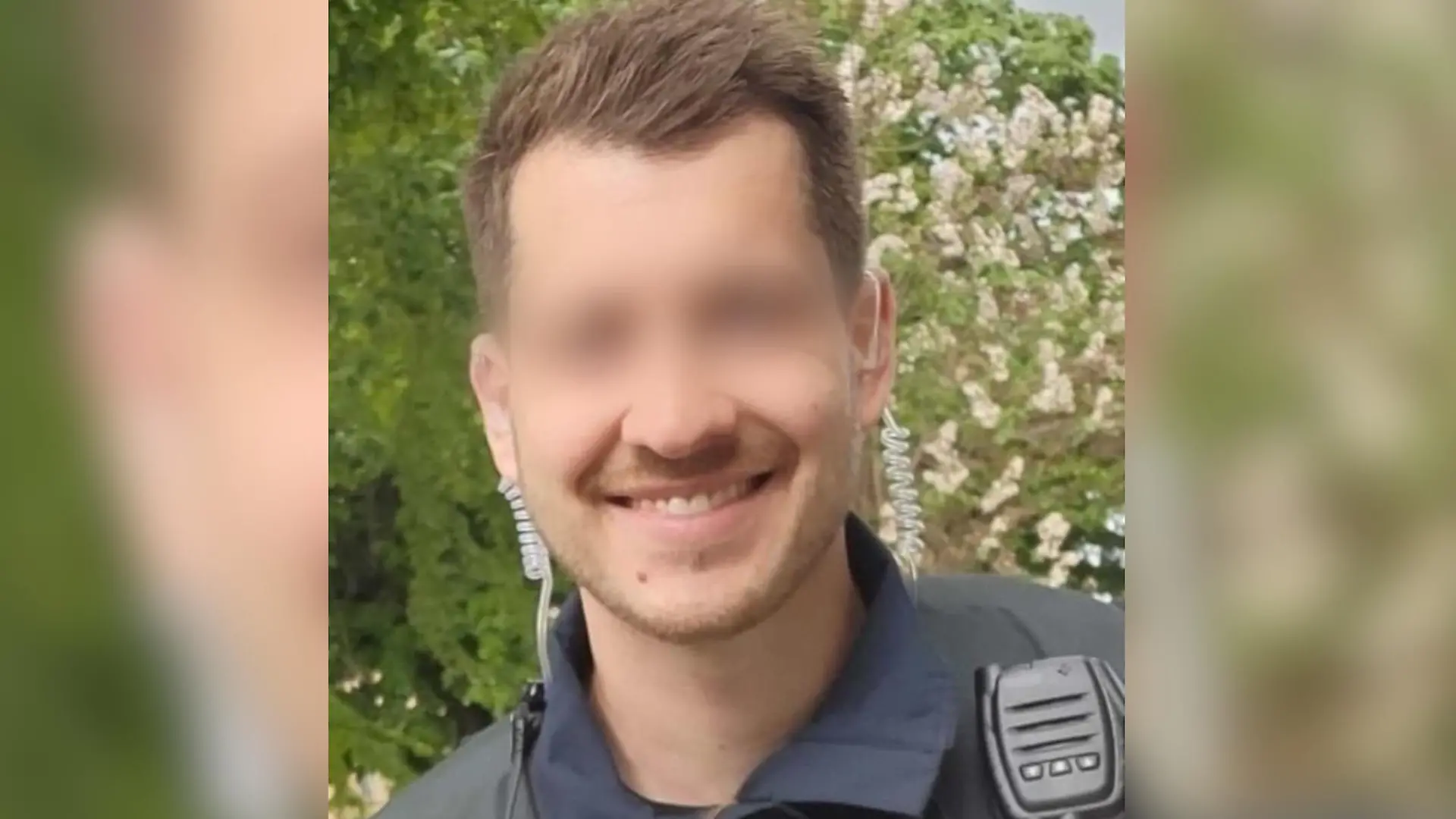 Ein Polizist im Portrait.
