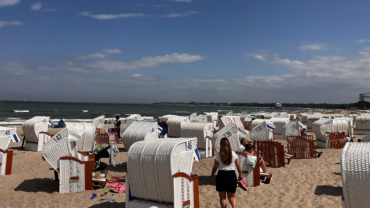 Sonniges Wetter an der Ostsee.