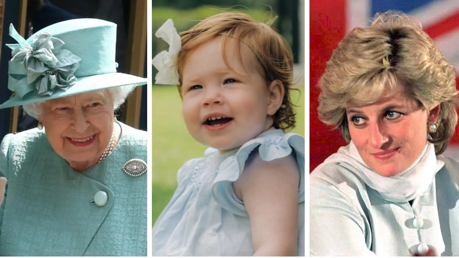 Queen Elizabeth, Prinzessin Lilibet und Lady Diana