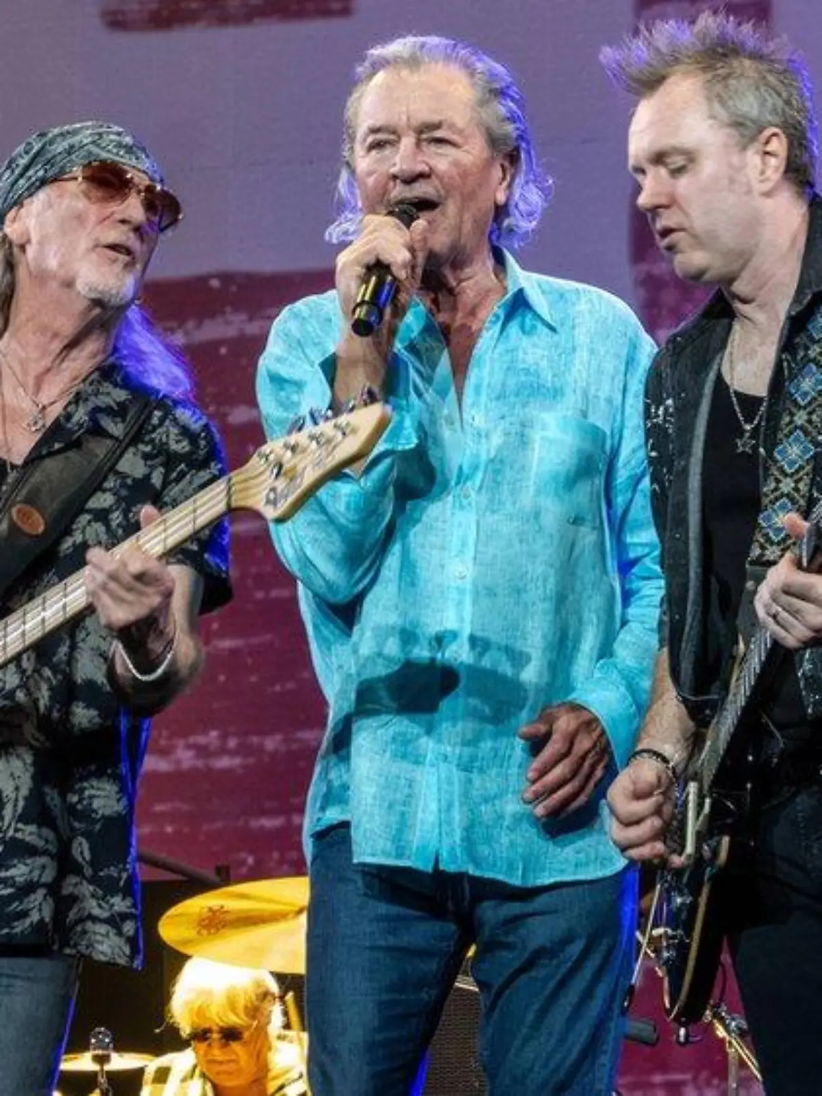 Deep-Purple-Frontmann Ian Gillan (M.) geht 2024 mit neuer Besetzung auf Tour.