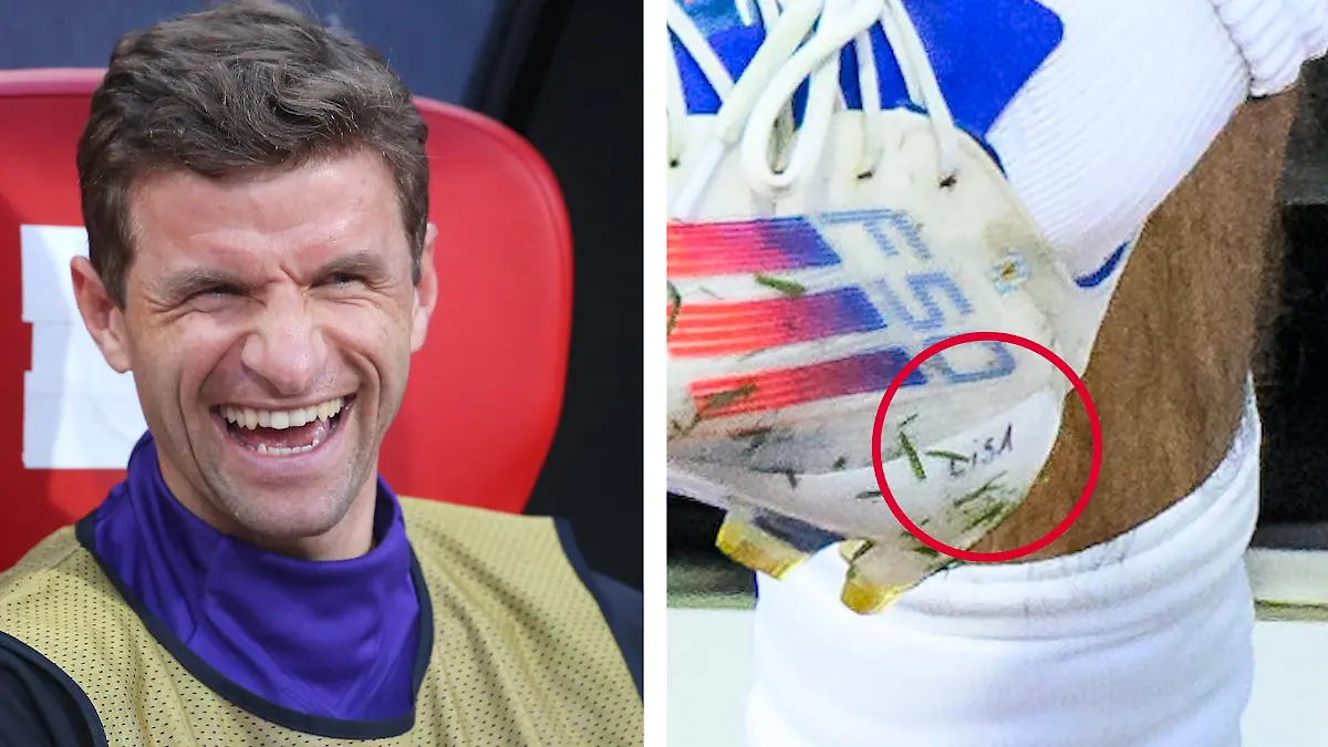 Müller wischt Krisengerüchte mit Liebesbotschaft beiseite Er trägt seine Lisa wieder auf dem Schuh