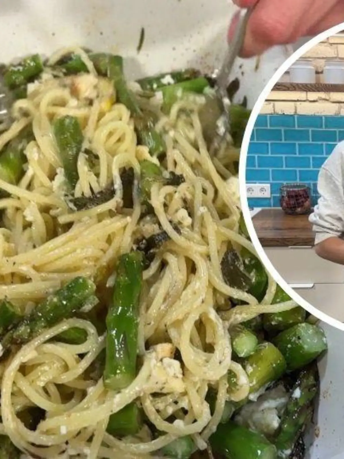 Bild zu: "Spargel-Feta-Spaghetti"