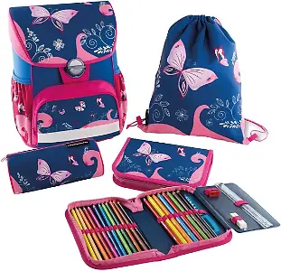 Eberhard Faber 577650 - EFAlino Schulranzen-Set Schmetterling
