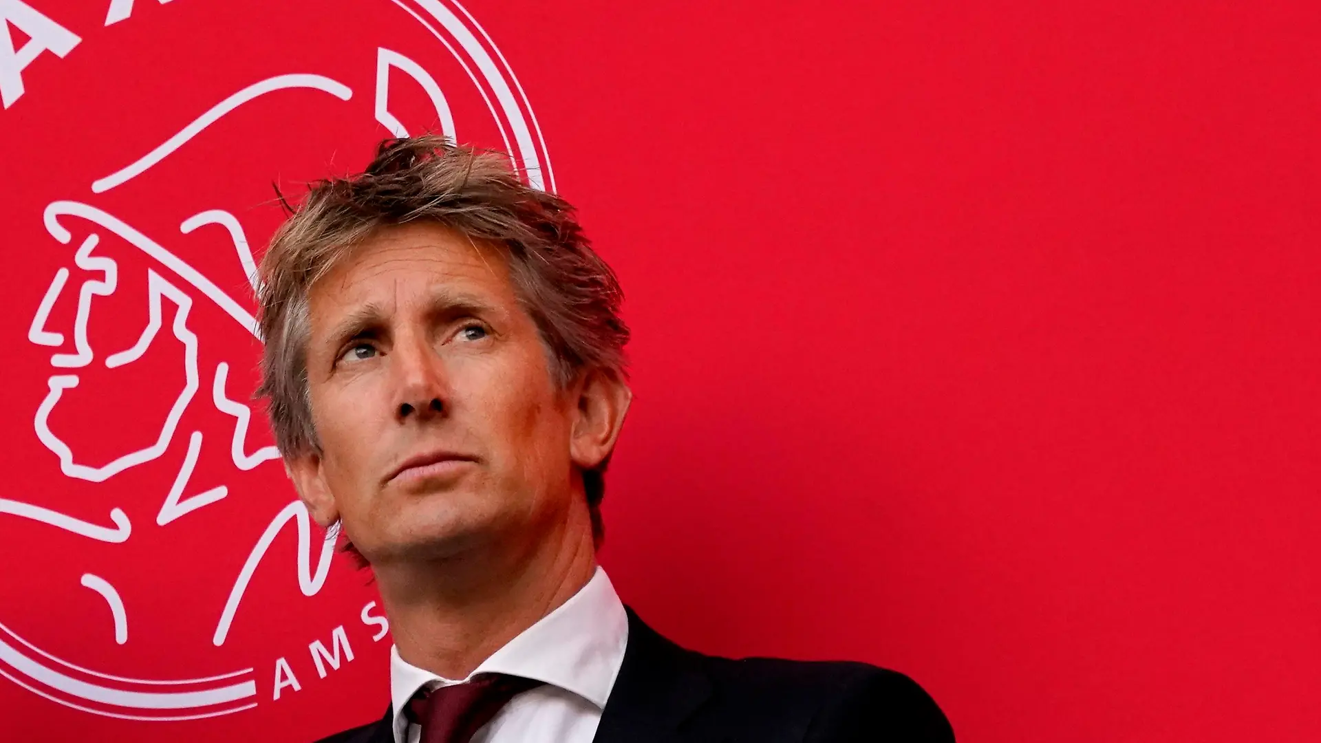 Edwin van der Sar during the Eredivisie match Ajax- SC Heerenveen on the 14th of September 2019 in Amsterdam, Netherlands. Noxthirdxpartyxsales,xHOLLANDxOUT PUBLICATIONxINxGERxSUIxAUTxHUNxONLY 112241688