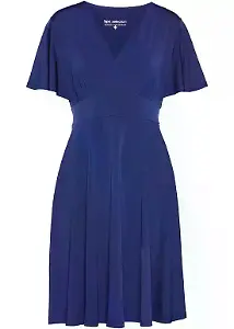 Blaues Shirtkleid