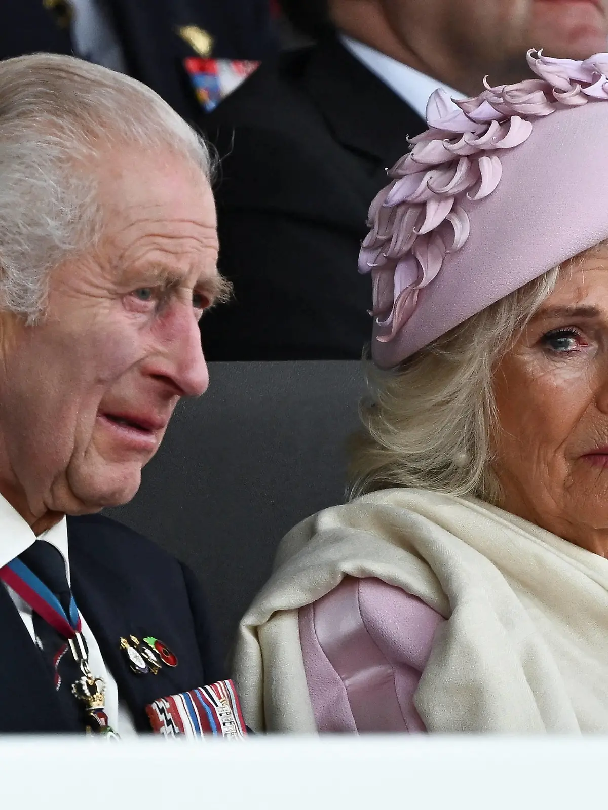 Commemorative event for the 80th anniversary of D-Day King Charles and Queen Camilla attend the UKs national commemorative event for the 80th anniversary of the D-Day landings, in Portsmouth, Hampshire, UK, on the 5th June 2024. Picture by Dylan Martinez/WPA-Pool Portsmouth Southsea Common Hampshire United Kingdom PUBLICATIONxNOTxINxUK WHA-0758