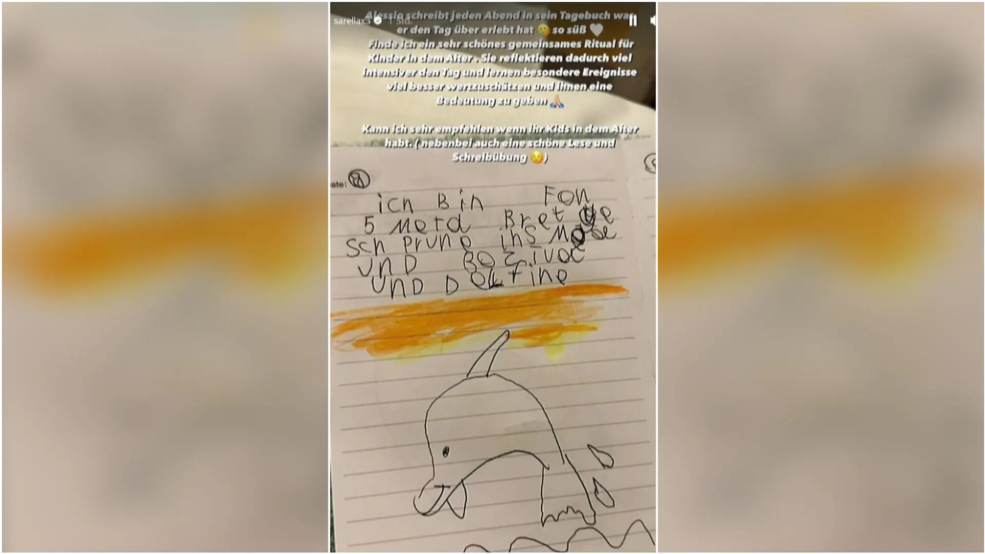 Sarah Engels gibt Einblick in Alessios Ferientagebuch.