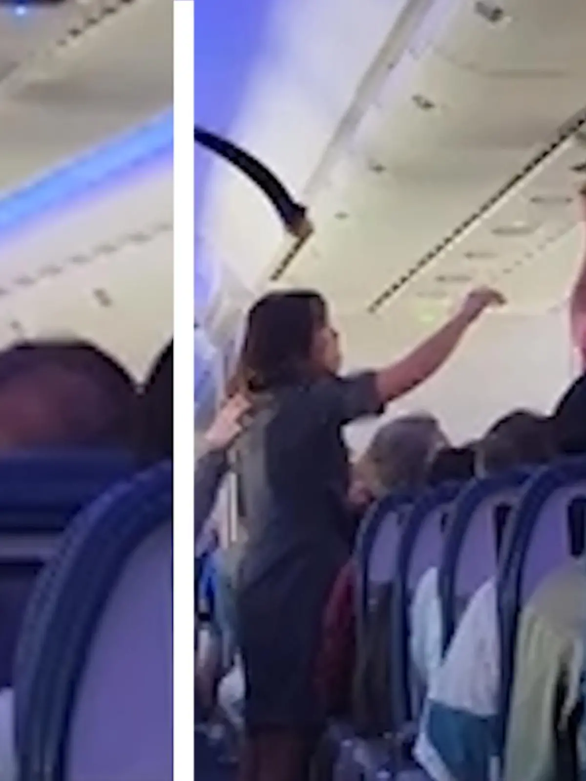 Diese Aufnahmen von Passagieren einer Delta-Maschine lassen wirklich staunen! Während des Fluges von Honolulu nach Minneapolis löst sich plötzlich eine Verkleidung von der Decke. Wie die Crew versucht das Problem wieder in den Griff zu bekommen, erfahrt ihr im Video.