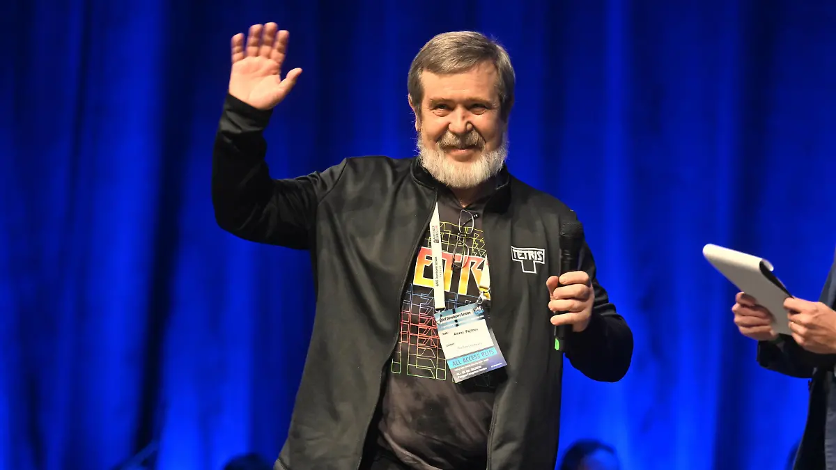 Tetris creator Alexey Pajitnov attend a start of GAME Developers Session Prague in Prague, Czech Republic, December 8, 2023. CTKxPhoto/MichaelaxRihova CTKPhotoP2023120802876 PUBLICATIONxNOTxINxCZExSVK CTKPhotoP2023120802876