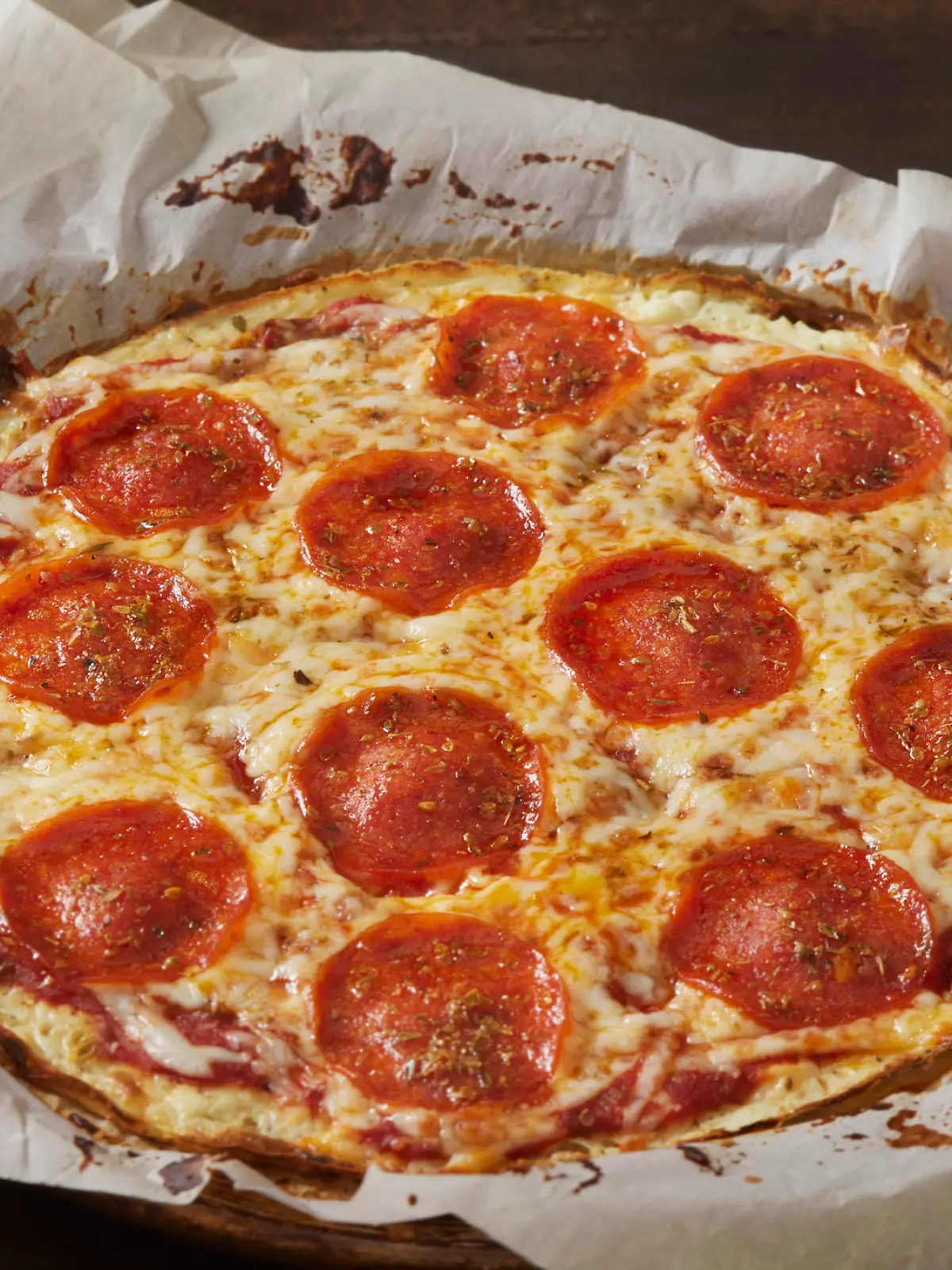 Preparing The Viral Cottage Cheese flat Bread Pizza with Pepperoni and Fresh Basil