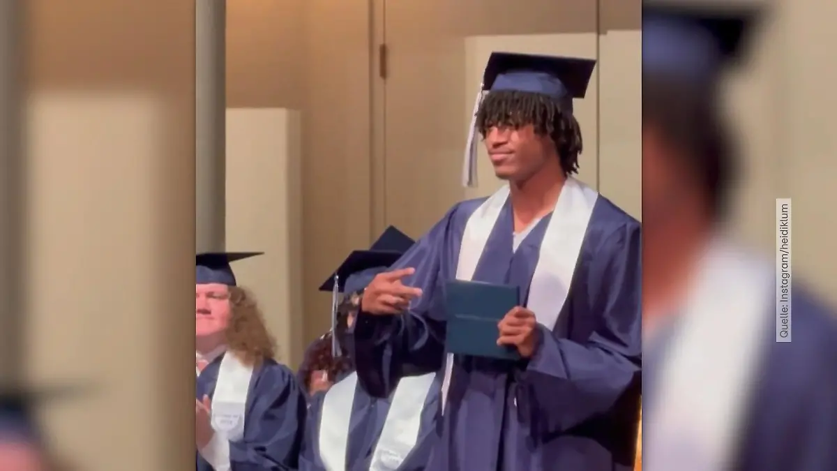 Henry hat seinen High School-Abschluss Ältester Sohn von Heidi Klum