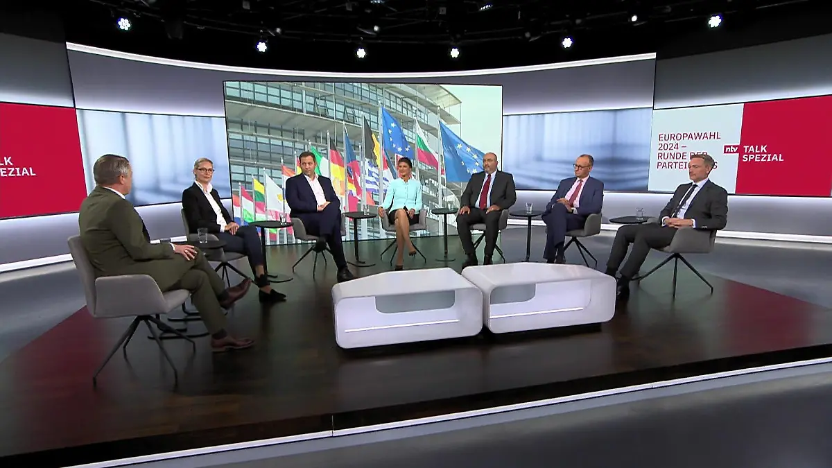 Die Elefantenrunde nach der Europawahl bei RTL und ntv
