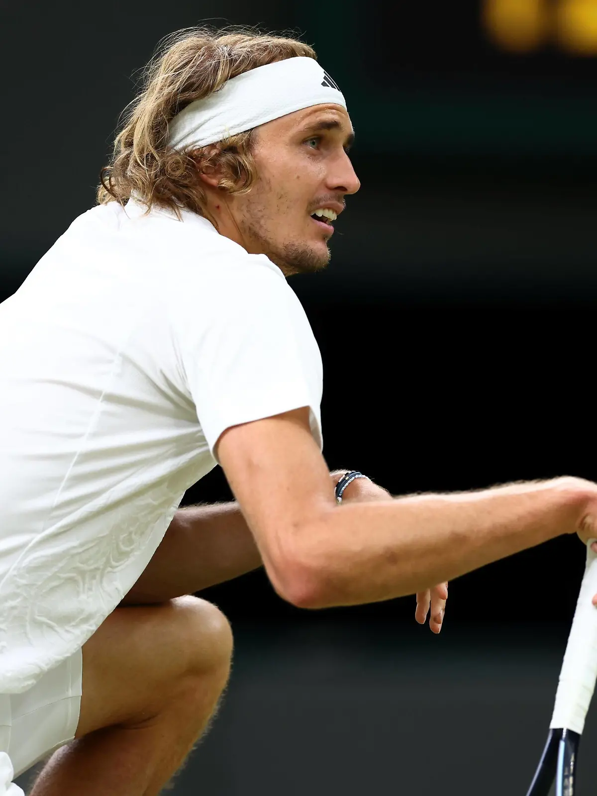 Mandatory Credit: Photo by Simon Dael/Shutterstock 14001530gb Alexander Zverev during his third round match Wimbledon Tennis Championships, Day 6, The All England Lawn Tennis and Croquet Club, London, UK - 08 Jul 2023 Wimbledon Tennis Championships, Day 6, The All England Lawn Tennis and Croquet Club, London, UK - 08 Jul 2023 PUBLICATIONxINxGERxSUIxAUTxHUNxGRExMLTxCYPxROUxBULxUAExKSAxONLY Copyright: xSimonxDael/Shutterstockx 14001530gb