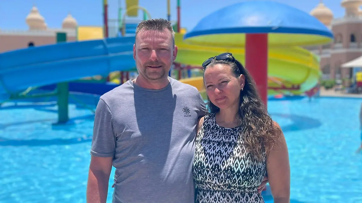 Enrico und Ina W. im Urlaub in Hurghada
