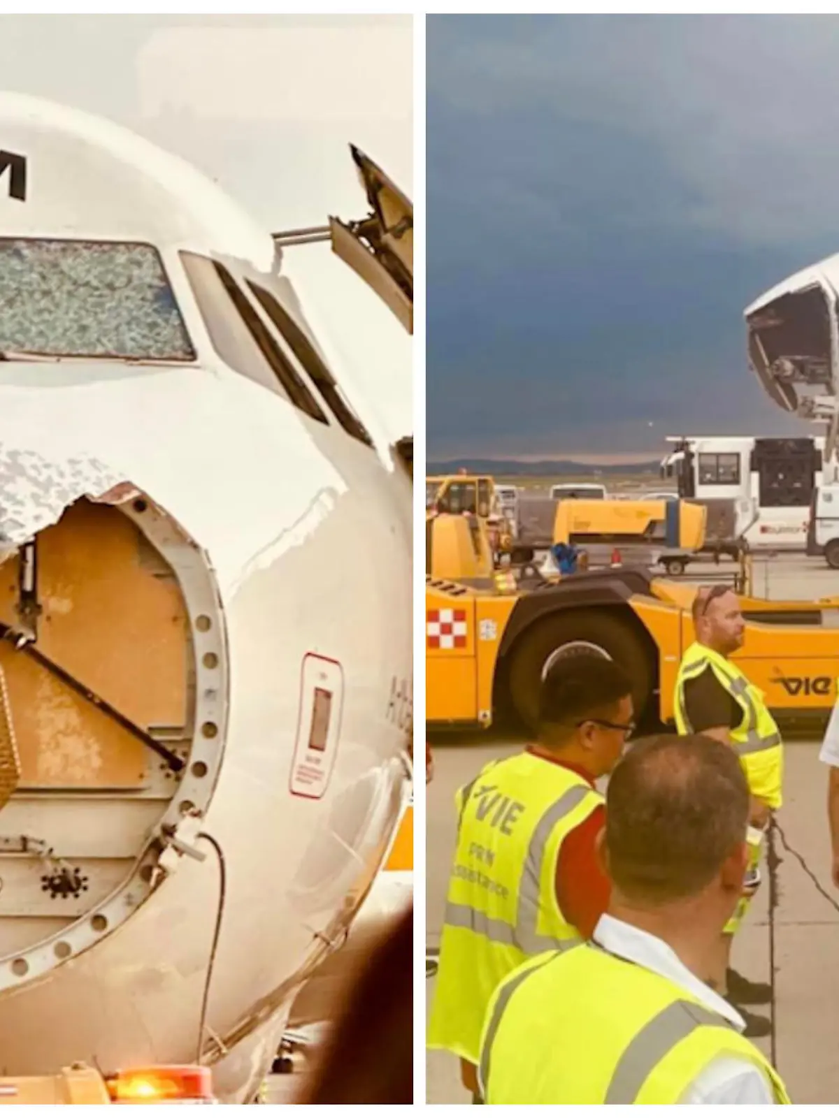 Die Passagiere des Flugs OS-434 der Austrian Airlines (AUA) von Mallorca nach Wien haben sich auf einen entspannten Flug gefreut, doch beim Landeanflug auf den Flughafen Wien in Schwechat am Sonntag wird die Maschine plötzlich durch Hagel schwer beschädigt.