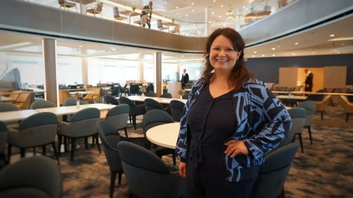 Auf das Design im Restaurant Atlantik ist Projektleiterin Anna Wiebke besonders stolz