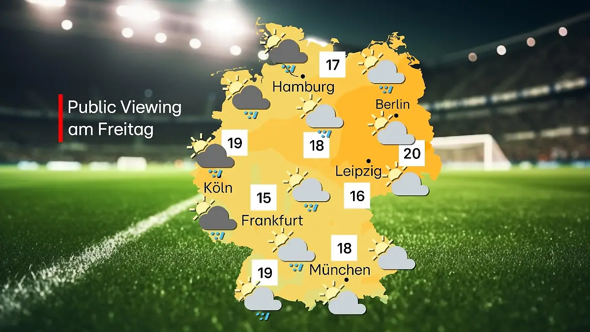 EM-Wetter zum Auftakt der Fußball-Europameisterschaft