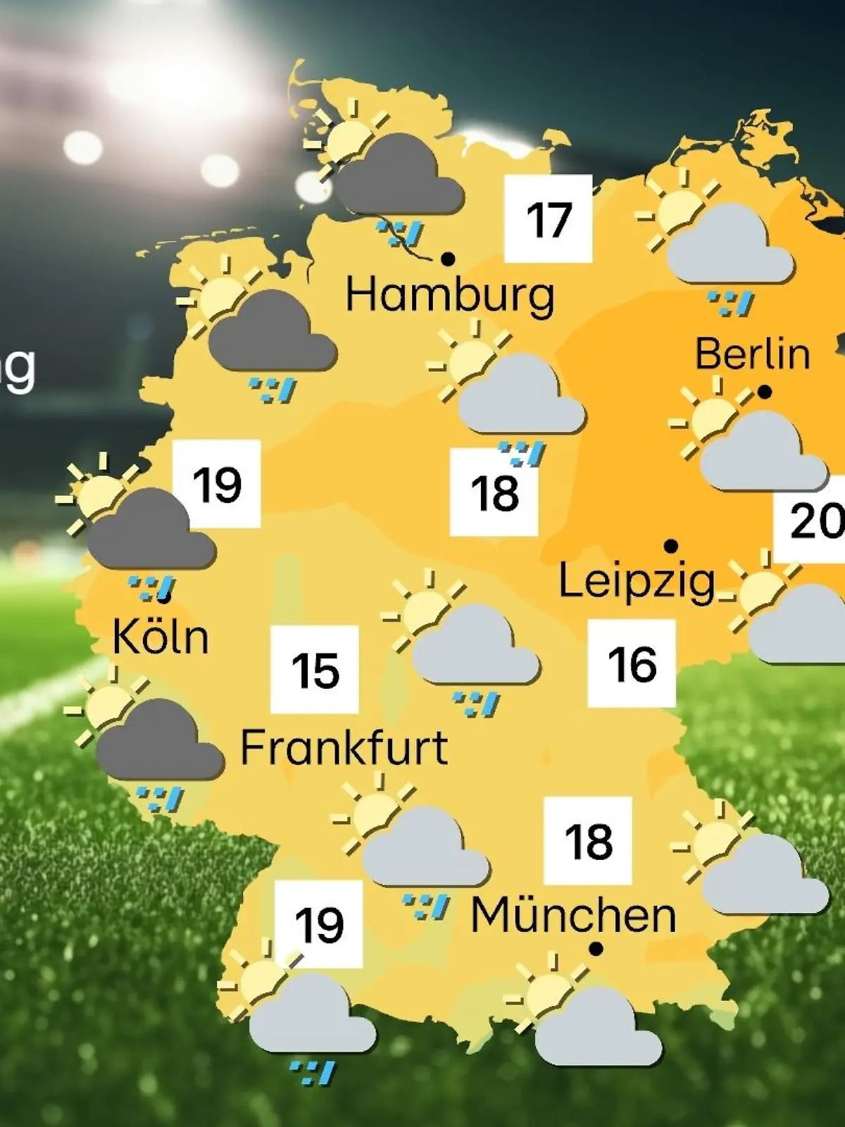 EM-Wetter zum Auftakt der Fußball-Europameisterschaft