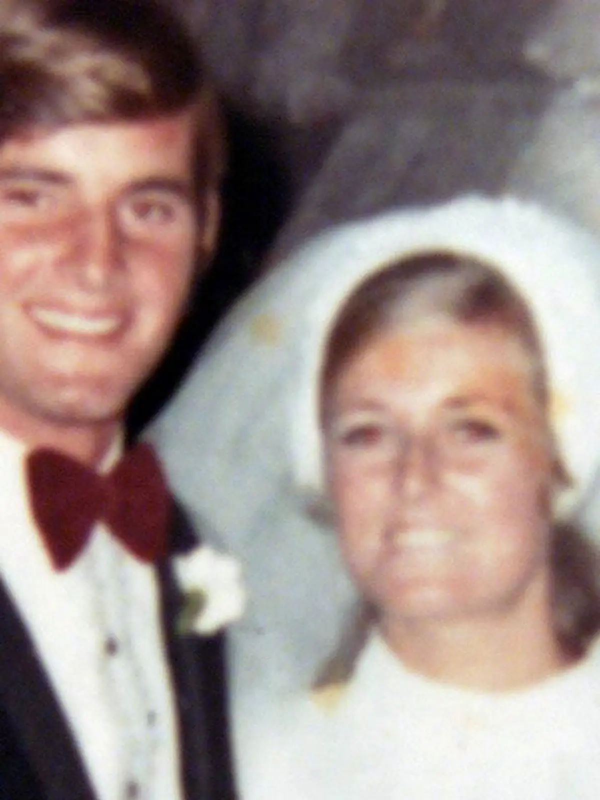 Chris und Lynette Dawson an ihrem Hochzeitstag 1970.