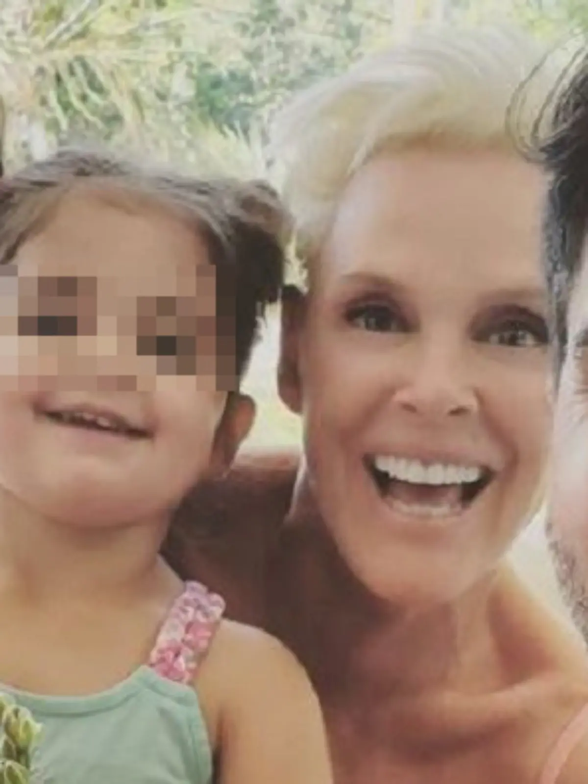 Brigitte Nielsen mit ihrem Mann Matti und Tochter Frida 