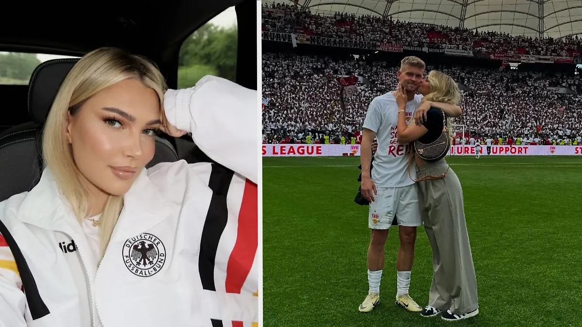 Fußball-Traumpaar: Lea Prinz (26) und DFB-Star Maxi Mittelstädt.