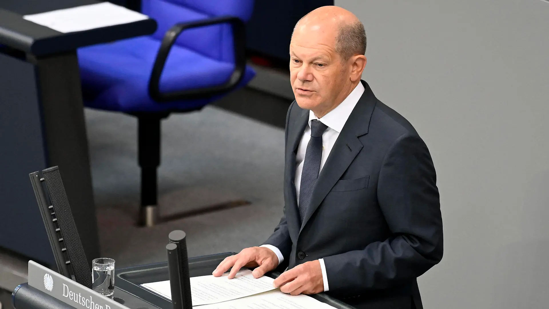 Olaf Scholz in der 37. Sitzung des Deutschen Bundestages im Reichstagsgebäude. Berlin, 19.05.2022 *** Olaf Scholz in the 37 session of the German Bundestag in the Reichstag building Berlin, 19 05 2022 Foto:xF.xKernx/xFuturexImage