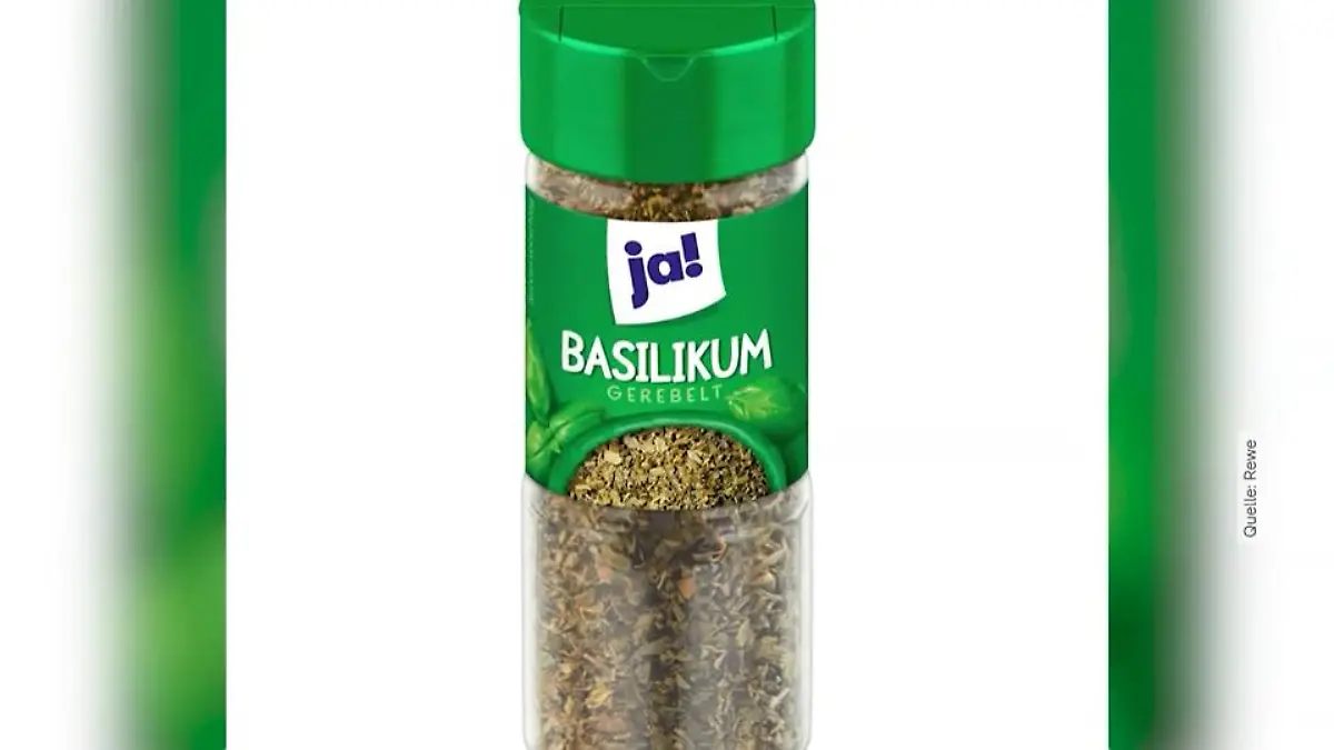 Gerebeltes Basilikum Gewürz von Rewe