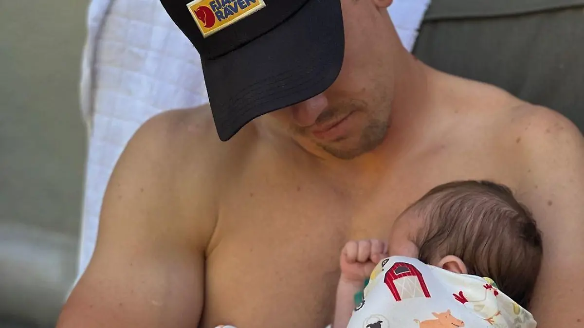 Hig Roberts mit seiner Tochter.