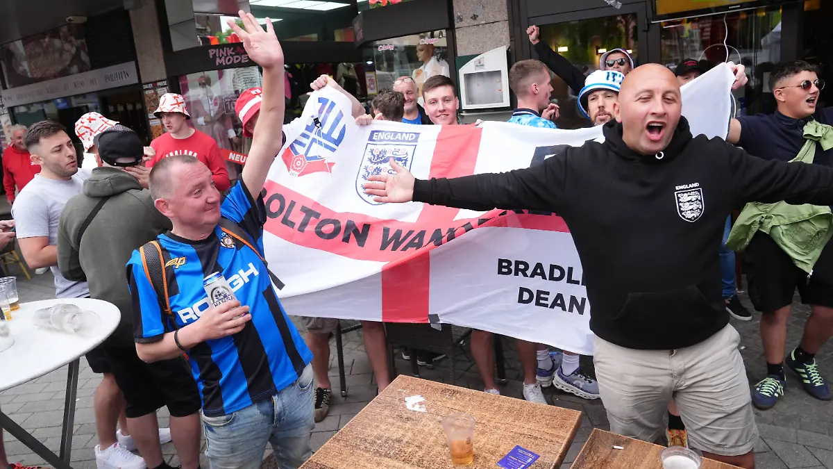 England-Fans in Gelsenkirchen