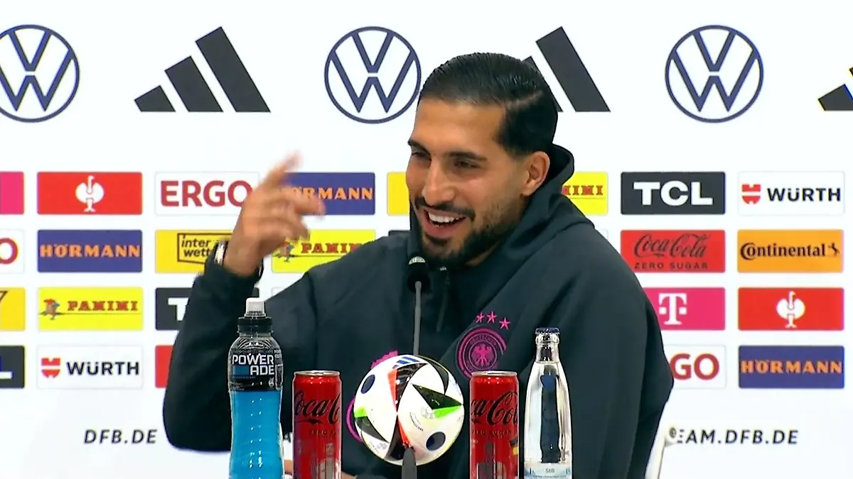 Emre Can vertut sich beim Geburtstag seiner Frau Mega-Lacher bei DFB-PK