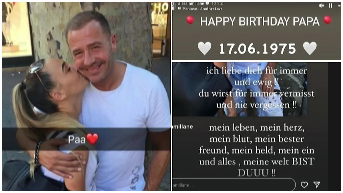 Alessia erinnert auf Instagram an ihren verstorbenen Papa Willi Herren