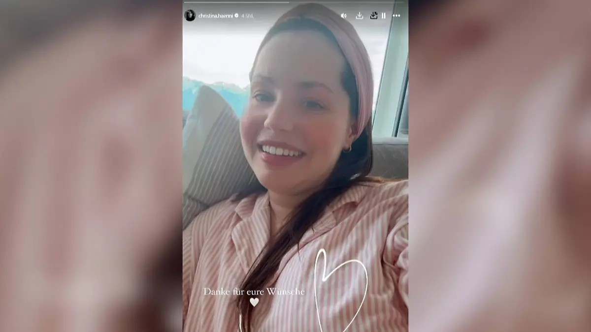 Christina Hänni gibt ihren Instagram-Fans ein Update in der Story