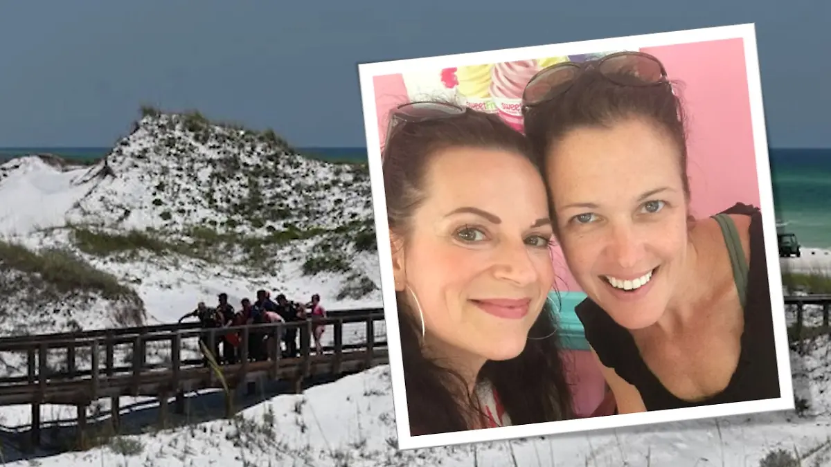 RTL-Producerin Britta Karry (links) erzählt von einem furchtbaren Haiangriff in Florida, den ihre Schwägerin überlebt hat.
