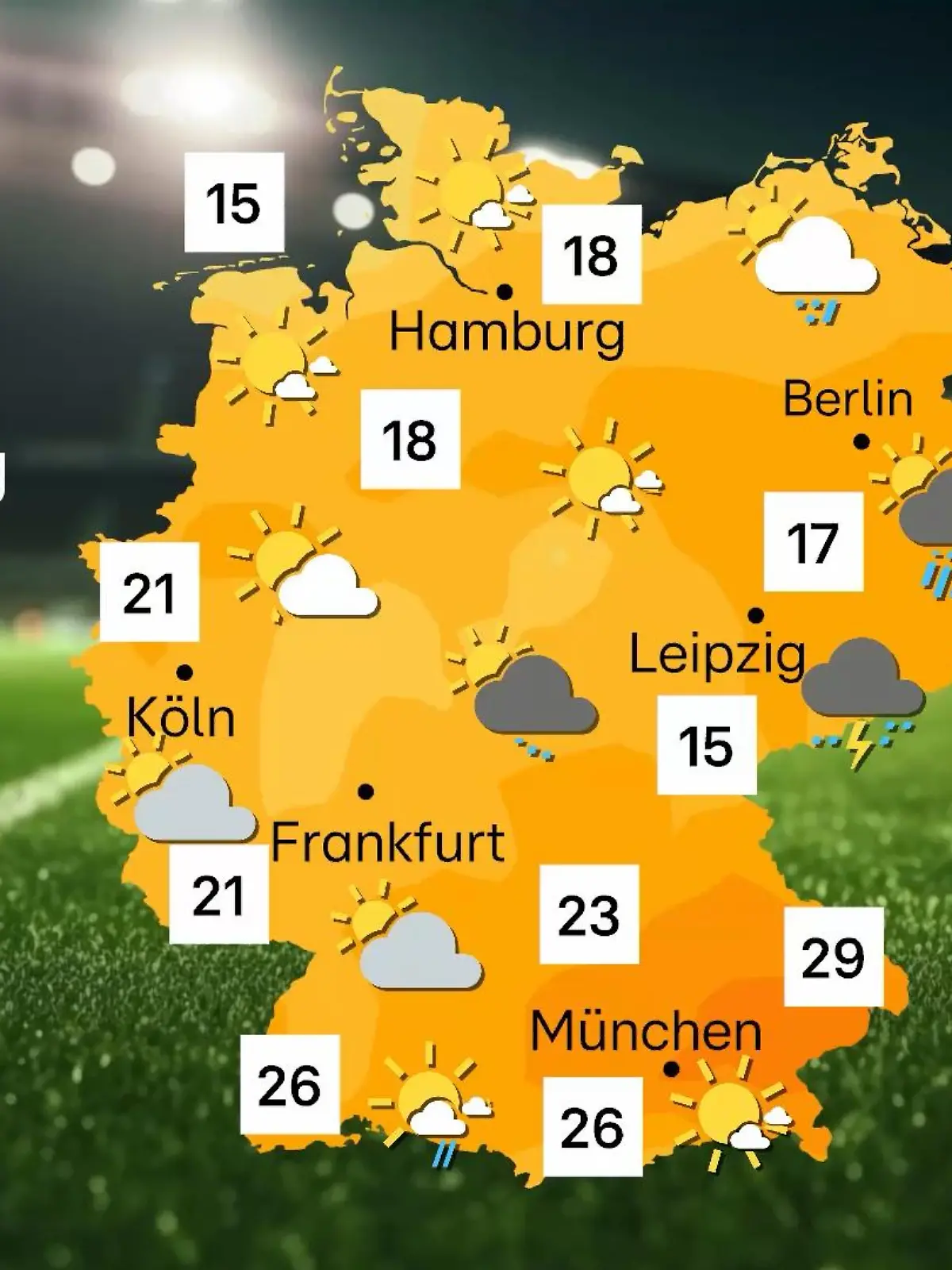 Public-Viewing-Wetter am Mittwoch, 19.06.2024