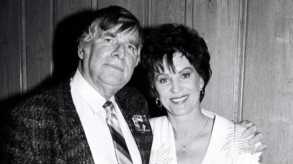 Gene Roddenberry and wife Majel Barrett