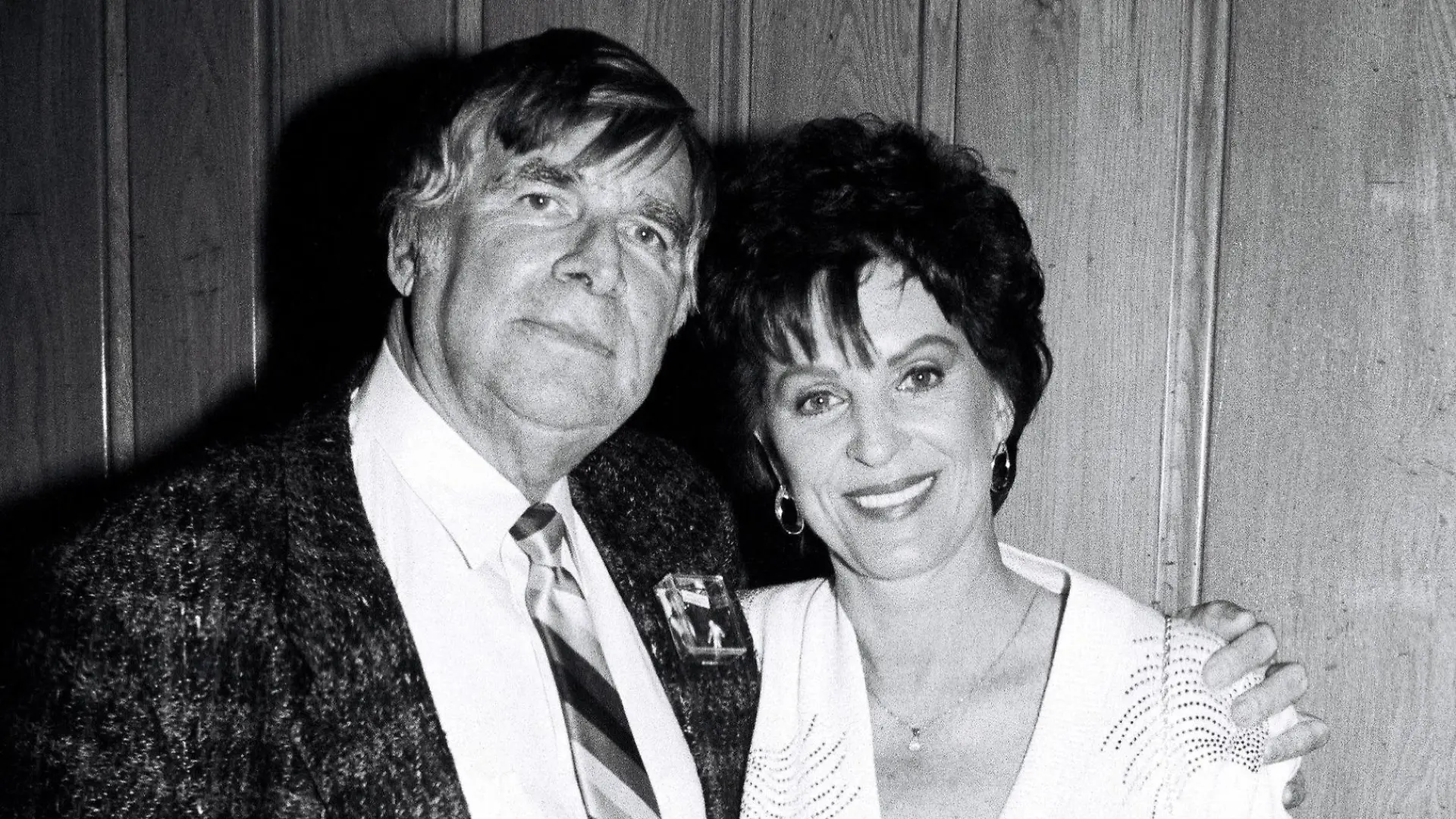 Gene Roddenberry and wife Majel Barrett