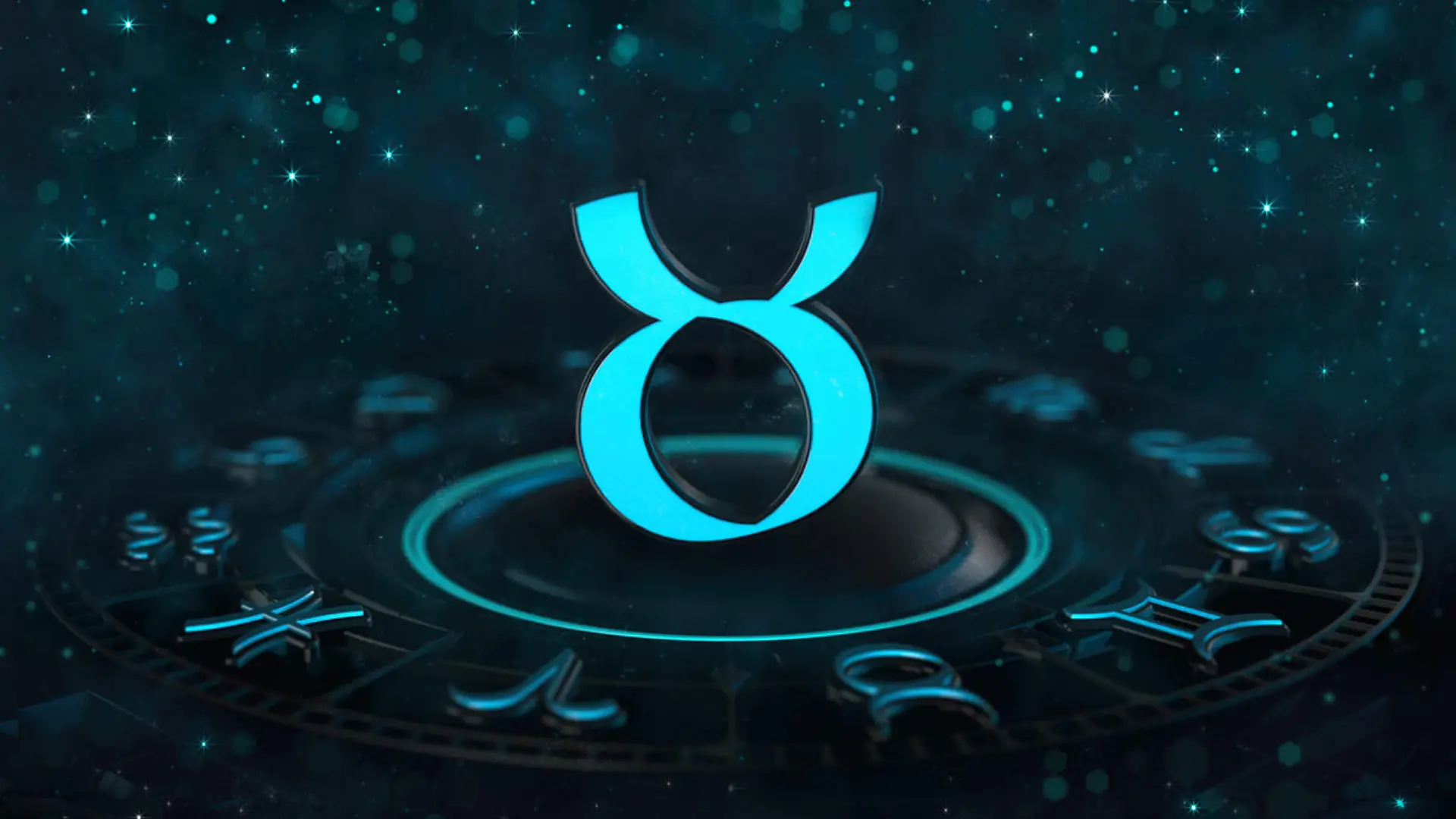 Horoscope sign 3D illustration background.